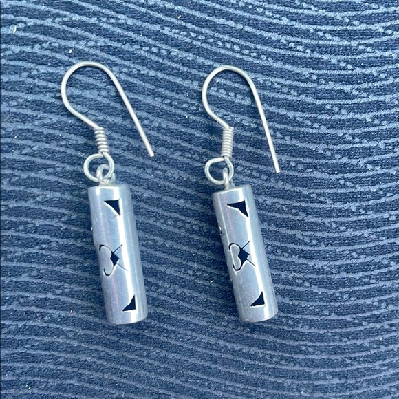 .925 Sterling Silver Fine Jewelry Jewelry - .925 Sterling DANGLY EARRINGS Mexican Silver Fine Jewelry  Vintage 1990’s